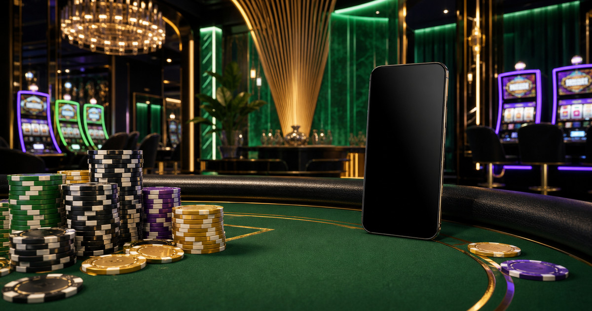 VibeBet casino floor lighting